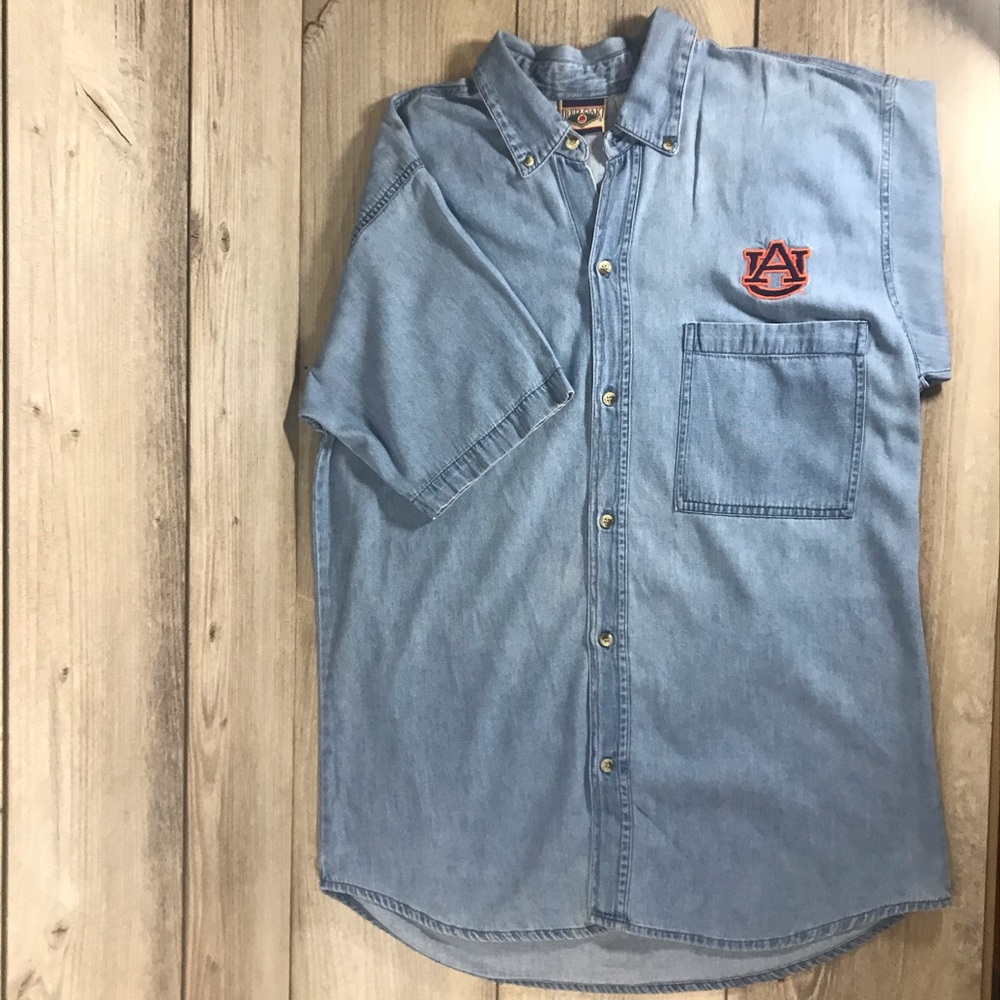 Vintage Red Oak Denim Auburn University Button-down, Medium